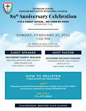 Johnson Chapel AME Church 89th Anniversary Celebration primary image