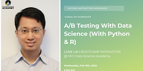 A/B Testing for Data Science (with Python and R) | NYCDSA Webinar primary image