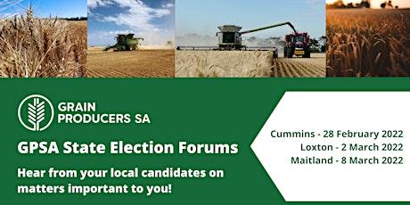 GPSA State Election Forum - Loxton primary image