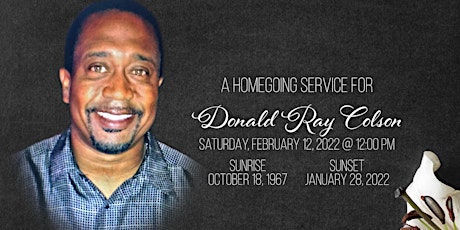Homegoing Service for Donald Ray Colson