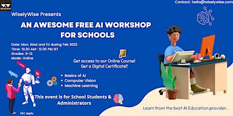 Awesome Artificial Intelligence Free Workshop for Schools