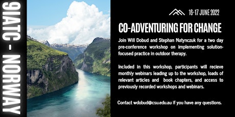 Co-Adventuring For Change. Pre 9IATC Conference WEBINARS only. tickets