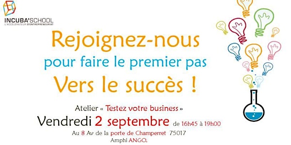 Atelier gratuit : Testez votre business