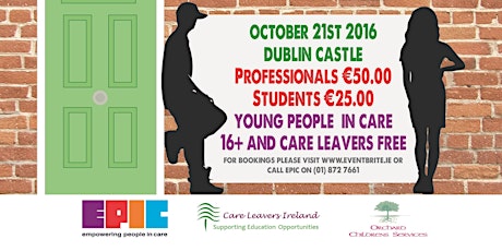 EPIC & Care Leavers Ireland 'Out on My Own' Aftercare Conference primary image