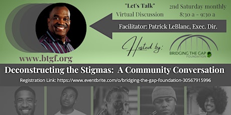 Deconstructing the Stigmas: A Community Conversation bilhetes