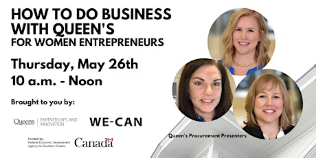 How to Do Business with Queen's (for Women Entrepreneurs) tickets