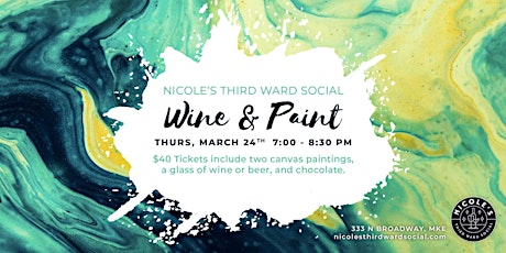 Wine and Paint Night at Nicole's Third Ward Social primary image