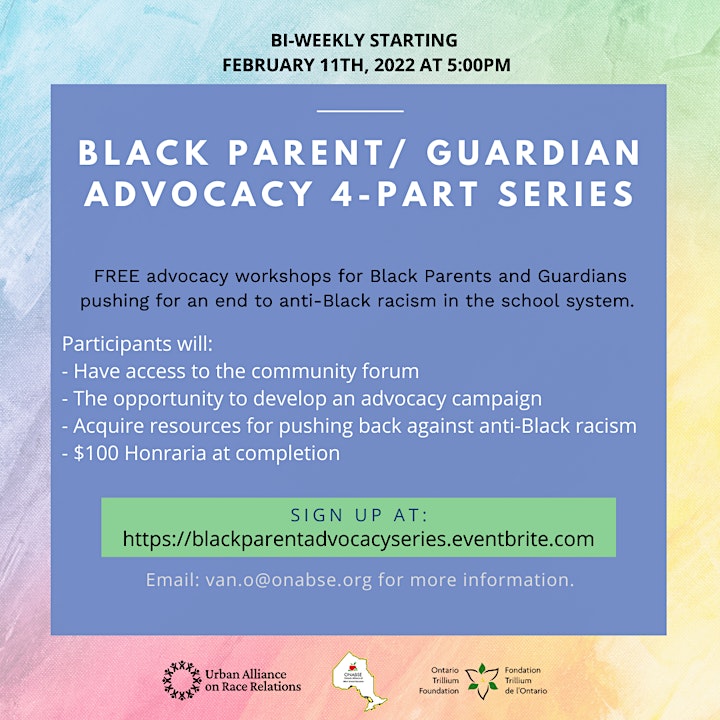 Black Parent/ Guardian Advocacy 4-Part Series image