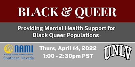 BLACK & QUEER: Providing Mental Health Support for Black Queer Populations