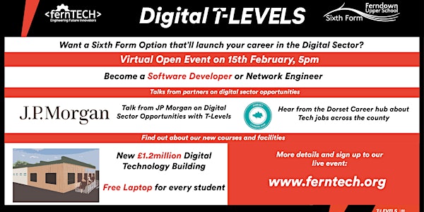 fernTECH Digital T Levels | Virtual Event for Parents and Students