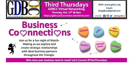 Connect: 3rd Thursdays | Business Connections - Virtual Networking Event primary image