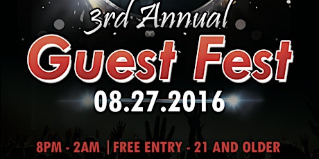 3rd Annual Guest Fest primary image