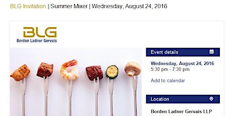 Borden Ladner Gervais LLP Summer Mixer primary image