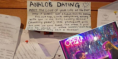 Valentine Analog Dating @TheFalconBar