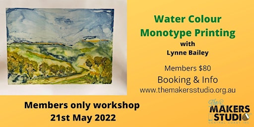 Water Colour Mono Printing /Members only workshop - with Lynne Bailey