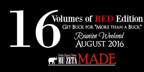 16 Volumes of Red - Get Buck for "More than a Buck" Reunion Weekend primary image