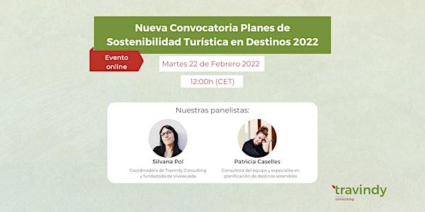 Nueva Convocatoria Planes de Sostenibilidad Turística en Destinos 2022.