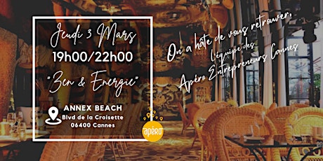Apéro Entrepreneurs Cannes #11 Apéro Zen & Énergie à l'Annex Beach