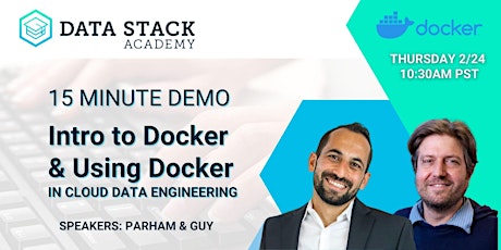 15 MINUTE DEMO | Intro to Docker  & Using Docker  in Cloud Data Engineering