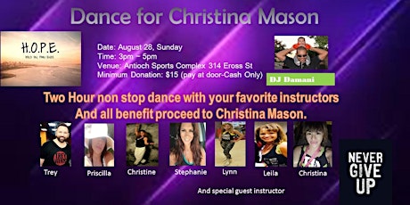 Dance for Christina Mason primary image