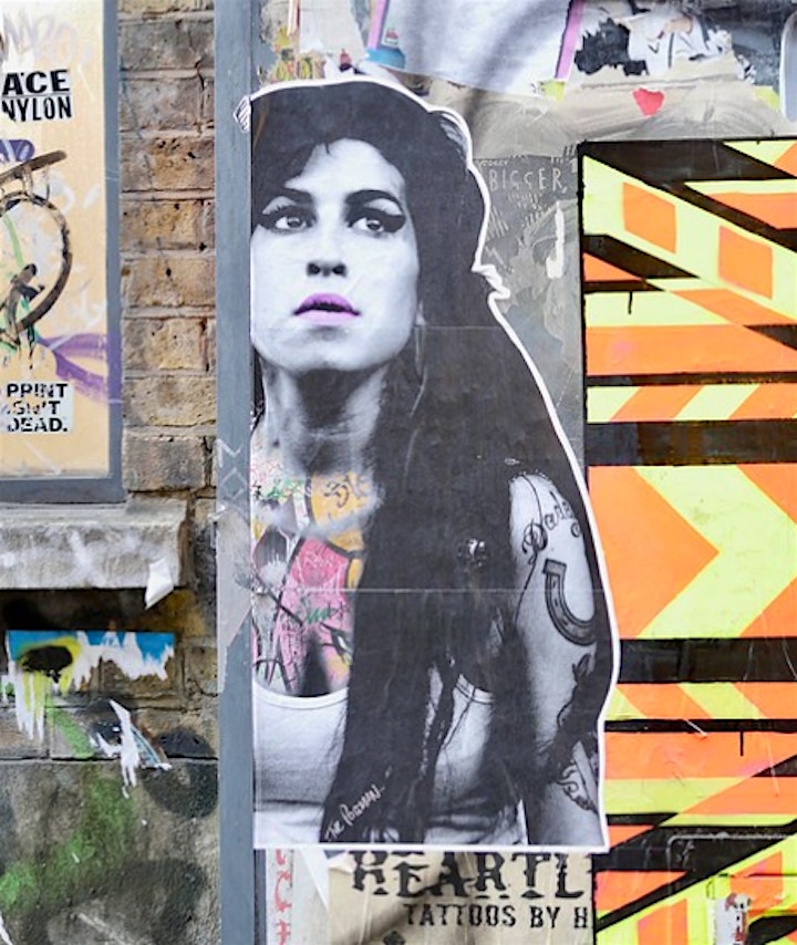 Amy Winehouse Camden Queen  a timeline with original Art by The Postman image
