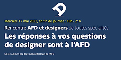 Rencontre — à distance — entre designers et membres du CA de l’AFD billets