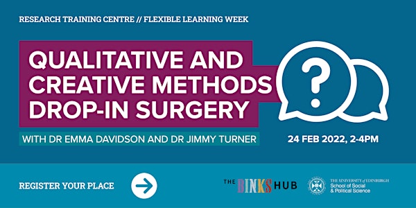 Qualitative and Creative Methods Drop-in Surgery