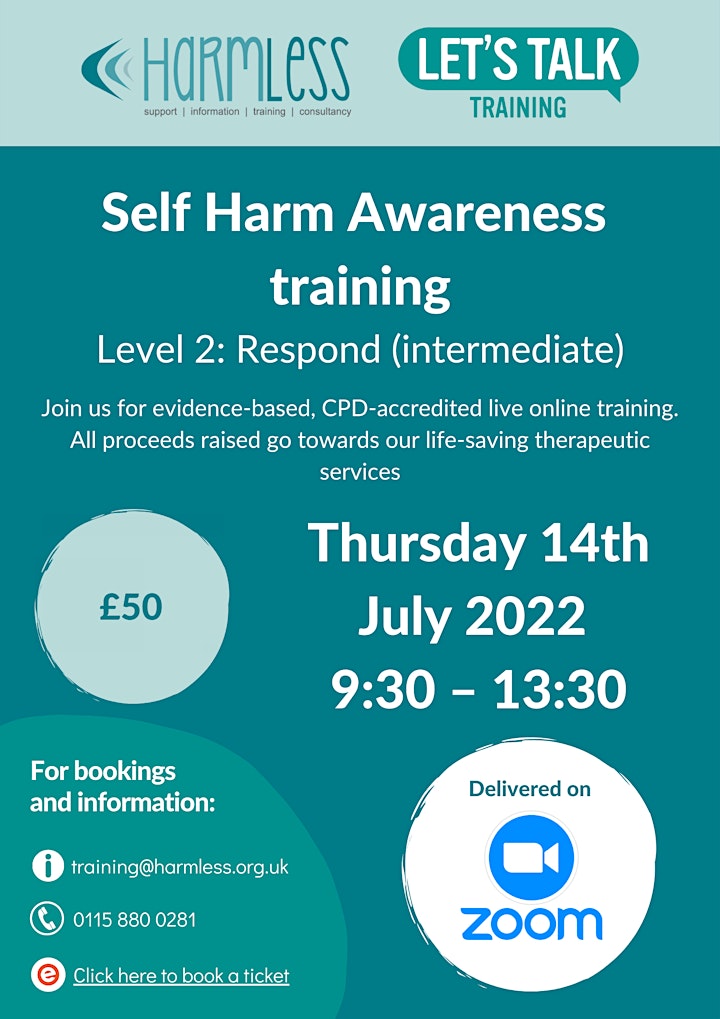 ONLINE Self Harm level 2 (intermediate) training image