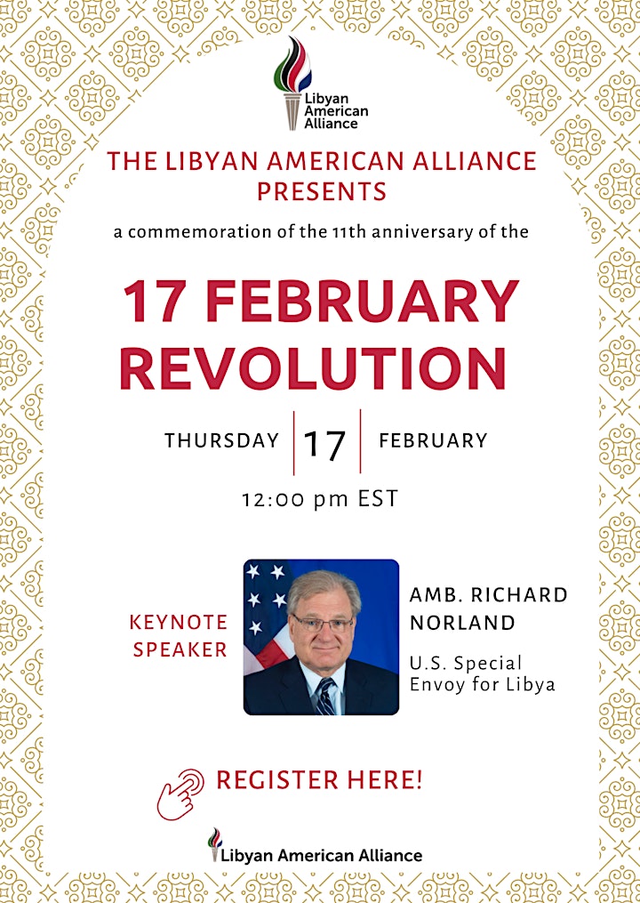 
		The Libyan American Alliance Commemorates Libya's 17 February Revolution image
