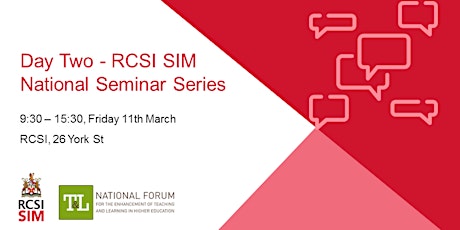 National Seminar Series RCSI SIM - Day Two primary image