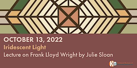 In-Person Frank Lloyd Wright Lecture with Julie Sloan
