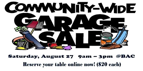 BAC Mega Community Garage Sale primary image