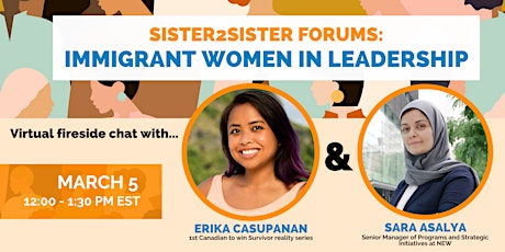 Sister2Sister Forums:  Immigrant Women in Leadership