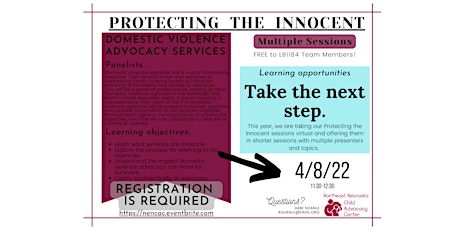Protecting the Innocent: Domestic Violence Advocacy Services primary image