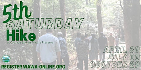 5th Saturday Hike @ Cascade Springs tickets