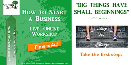 How to Start  A Business Workshop: Online, Live, Interactive