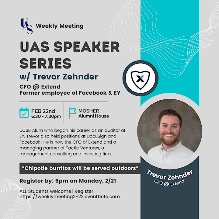 2/22 UAS Speaker Series w/ Trevor Zehnder (CFO of Extend) image