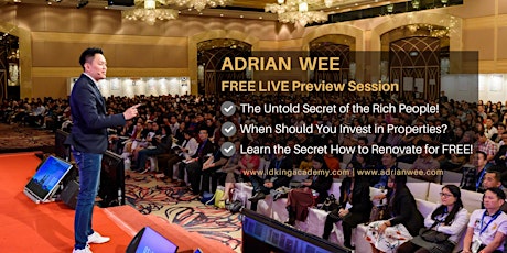 [17 AUG 2016 ] Learn The Secret HOW TO RENOVATE FOR FREE! primary image