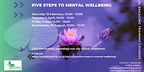 Five Steps to Mental Wellbeing tickets