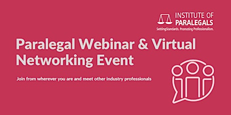 Paralegal Webinar & Virtual Networking Event tickets