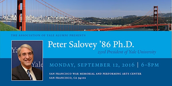 President Peter Salovey '86 PhD in San Francisco