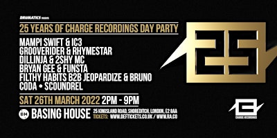 25 Years of Charge Recordings Day Party Poster