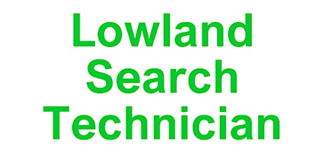 Lowland Search Technician Course - November 2016 primary image