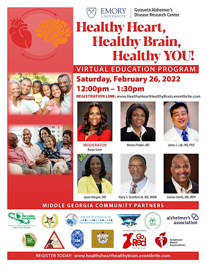 Healthy Heart, Healthy Brain,  Healthy YOU - Virtual Education Program! image