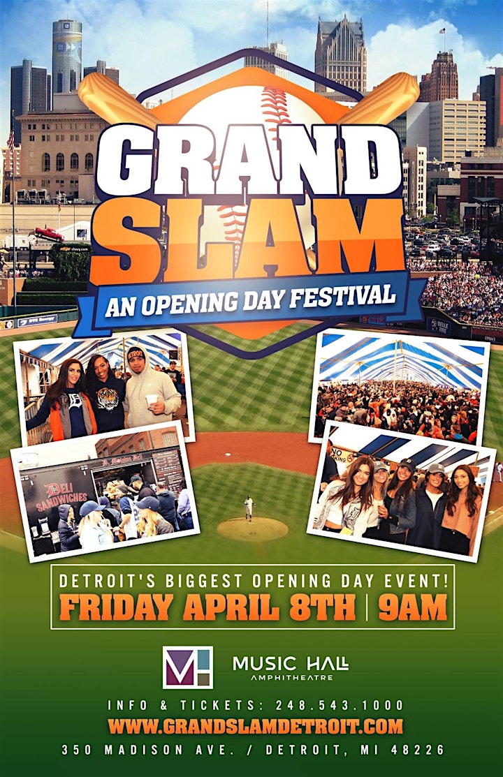 GRAND SLAM FESTIVAL  at  MUSIC HALL AMPHITHEATER - Tigers Opening Day! image