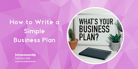How to Write a Simple Business Plan tickets