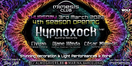 Mimesis CLUB 4th Season Opening - THURSDAY w/ Hypnoxock live!