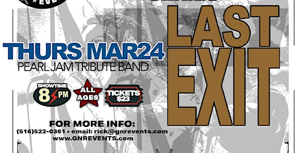 Last Exit - An evening of Pearl Jam music!