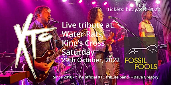 XTC Tribute Night with Fossil Fools at the Water Rats - 29/10/22