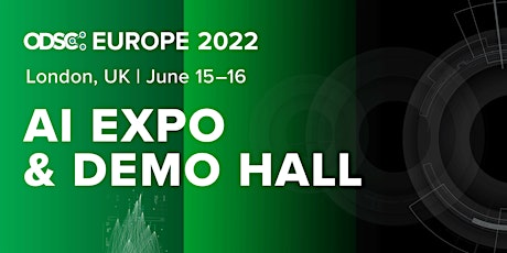AI Expo & Demo Pass |In-Person & Virtual| ODSC Europe 2022 Conference tickets